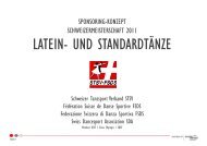 LATEIN- UND STANDARDTÃNZE - Schweizer Tanzsport Verband