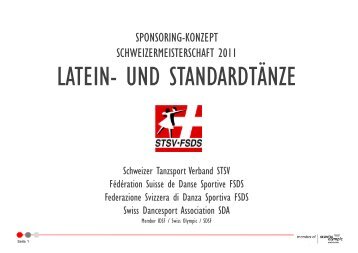LATEIN- UND STANDARDTÃNZE - Schweizer Tanzsport Verband