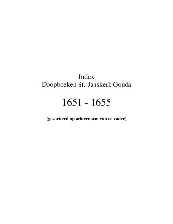 Dopen Gouda Index 1651-1655.pdf - Seniorweb.nl