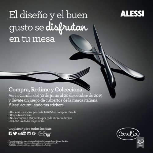 Campaña Continuidad Cubiertos Alessi