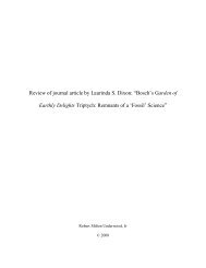 Review of journal article by Laurinda S. Dixon: “Bosch's Garden of ...