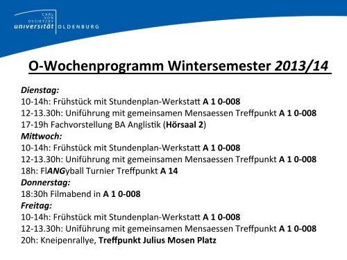 Fachvorstellung BA Anglis&k - Institut für Anglistik/Amerikanistik