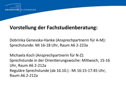 Fachvorstellung BA Anglis&k - Institut für Anglistik/Amerikanistik