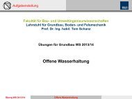 Offene Wasserhaltung 23.10.2013 - Lehrstuhl fÃ¼r Grundbau, Boden ...