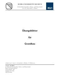 Â¨UbungsblÃ¤tter fÃ¼r Grundbau - Lehrstuhl fÃ¼r Grundbau, Boden- und ...