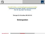 Sickergraben 23.10.2013 - Lehrstuhl fÃ¼r Grundbau, Boden- und ...