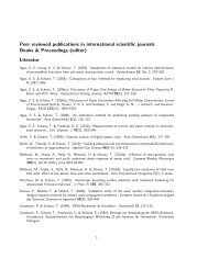 Peer reviewed publications in international scientific journals Books ...
