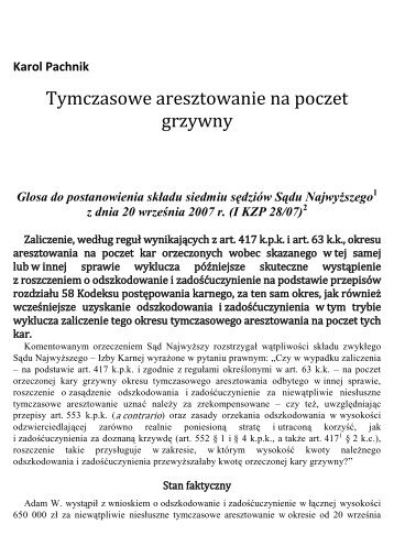 pobierz plik (artykuÅ wraz przypisami) - LexisNexis