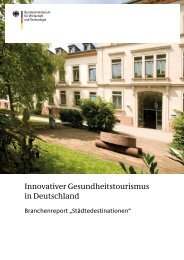 Städtedestinationen - Innovativer Gesundheitstourismus