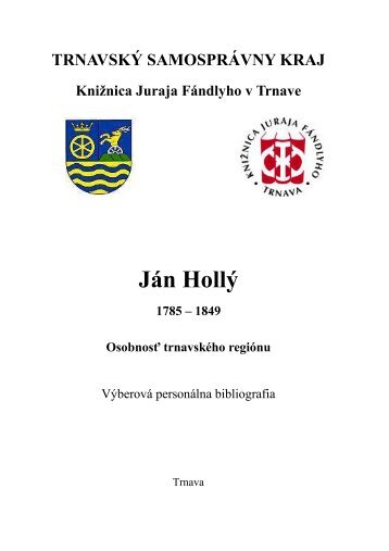 JÃ¡n HollÃ½ - KniÅ¾nica Juraja FÃ¡ndlyho v Trnave