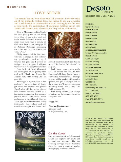 DeSoto Magazine â Southern Girl Afield - Ann Yungmeyer