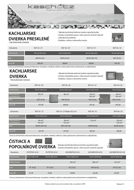 CENNÃK Kaschutz2012.pdf - dm studio sro