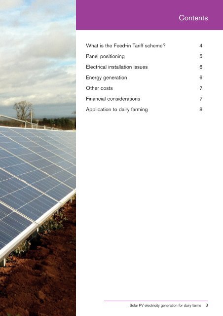 Solar Photovoltaic Electricity Generation for Dairy Farms
