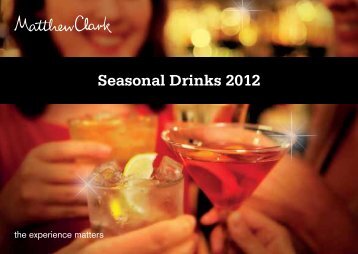 Seasonal Drinks 2012 - Matthew Clark