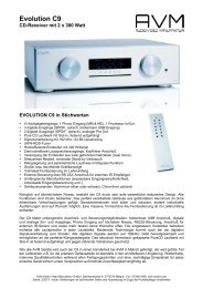 Evolution C9 - AVM Audio