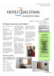 II - Hotel Balsthal