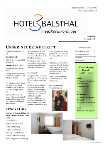 II - Hotel Balsthal