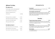 Afternoon Tea Menu - Fluid London