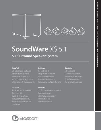 SoundWare XS 5.1 - Projekt Akustik