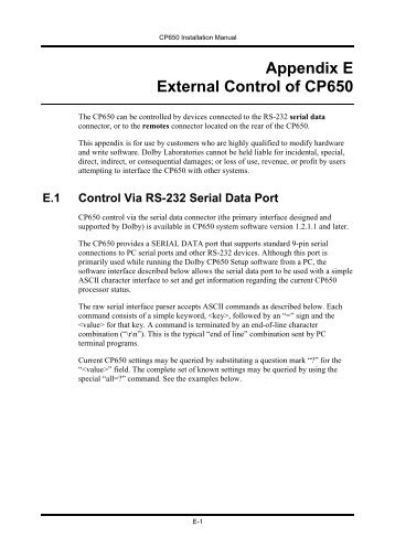 Dolby Cp650 Setup Software Dolby Cp650 Setup Software
