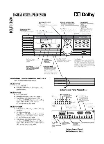 Dolby/CP650 Specifications.pdf - Iceco.com