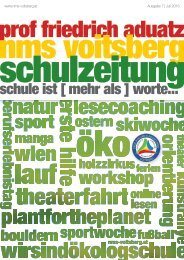 Schulzeitung - nms Voitsberg - Ausgabe 7