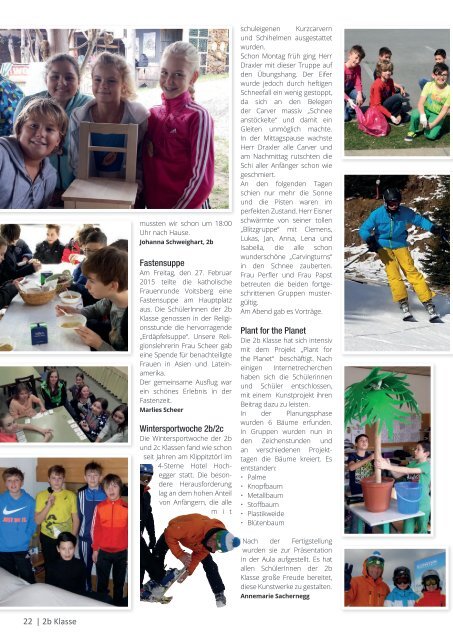 Schulzeitung - nms Voitsberg - Ausgabe 7