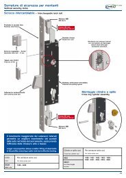 Serrature di sicurezza per montanti - OMEC