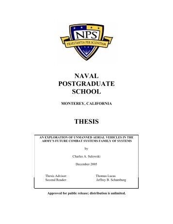 NAVAL POSTGRADUATE SCHOOL THESIS - NPS Publications ...