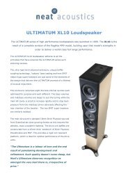 ULTIMATUM XL10 Loudspeaker - Music Matters