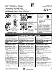 Limit Switches-Class 9007 Type C - Commercial Parts & Service Inc.