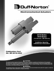 6415/7415 Series Linear Actuator User Manual