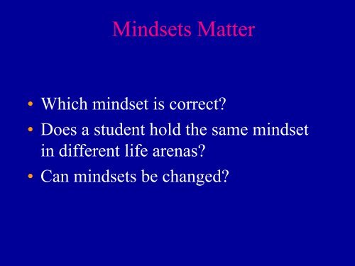 Growth Mindset