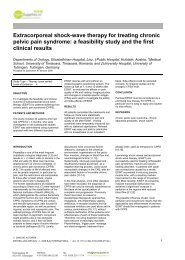 Extracorporeal shock-wave therapy for treating chronic pelvic pain ...