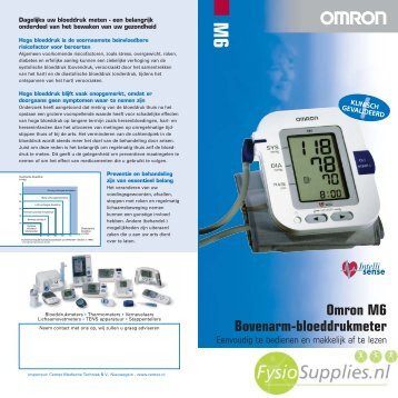 Omron M6 Bovenarm-bloeddrukmeter - Fysiosupplies B.V.