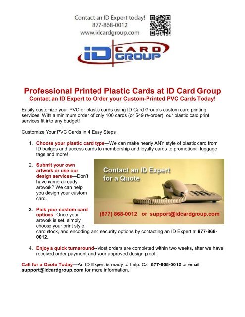 Order Id Card