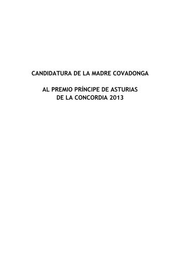 DOSSIER Madre Covadonga - Coordinadora Nacional de Derechos ...