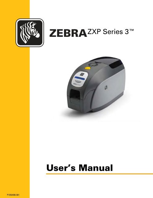 Zebra ZXP Series 3 Card Printer User Manual - alphacard.com