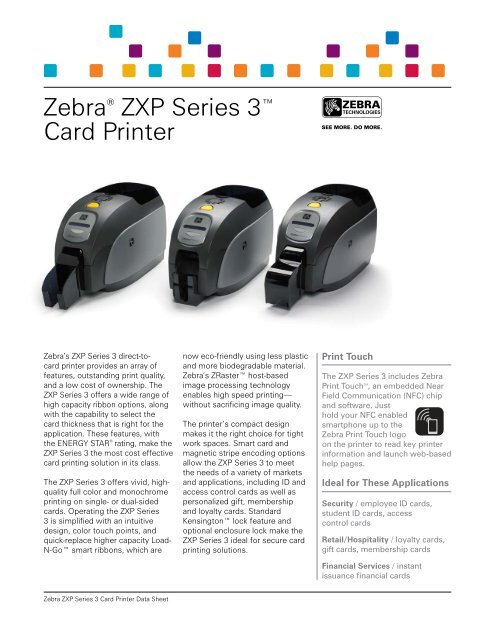 forbi Ansættelse Uden Zebra ZXP Series 3 Card Printer - alphacard.com