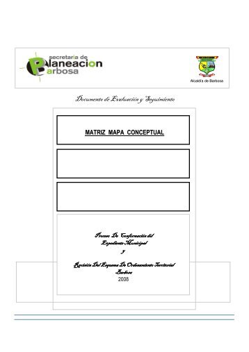 MATRIZ MAPA CONCEPTUAL. - Barbosa