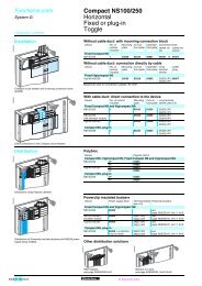 Compact NS100/250 Horizontal Fixed or plug-in Toggle