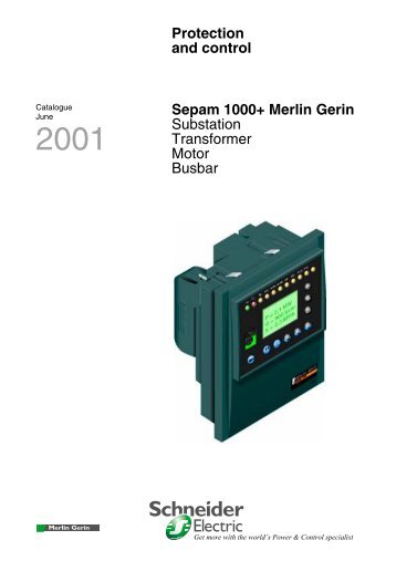 Connection schemes Sepam 1000+ series 40 - Trinet