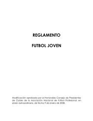 reglamento futbol joven - Anfp