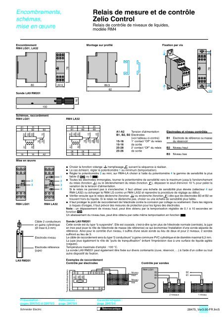 Relais de mesure et de contrÃ´le Zelio Control - Trinet