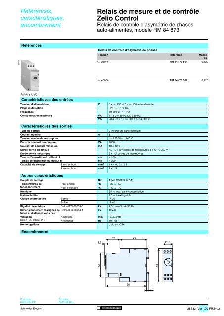 Relais de mesure et de contrÃ´le Zelio Control - Trinet