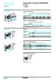 Horizontal Compact NS100/630 Fixed Toggle