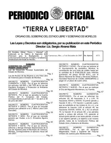 PERIODICO OFICIAL - CONAVIM