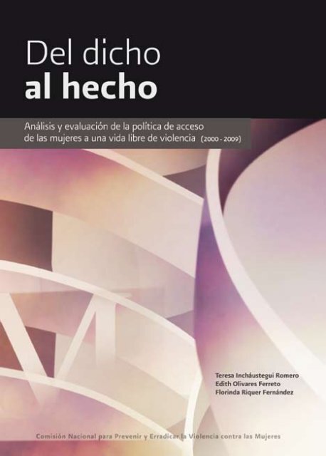 Del dicho al hecho. Análisis y evaluación de la política ... - CONAVIM