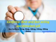 Cenforce- Best and fast acting sex stimulant pill