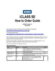 iCLASS SE How to Order Guide